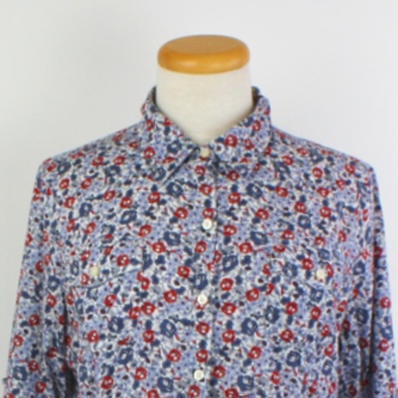 Tommy Hilfiger Tops - Tommy Hilfiger Floral Button Down Shirt, Size L